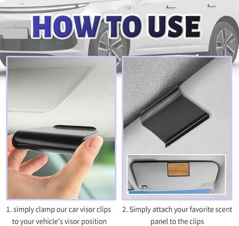 Wood Car Freshener Sun Visor Clip,Metal Wood Air Freshener Car Visor Clip with High Clamping Force,Woods Cars Air Fresheners Visors Clips Compatible with Drift Cars Airs Fresheners in Saudi Arabia