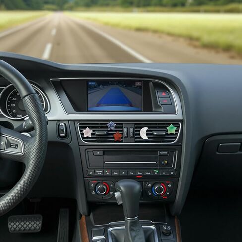 ديكور السيارة بوهو، 5 قطع من مشابك فتحات تهوية الهواء على شكل نجوم القمر، مشابك فتحات تهوية من الكريستال الحجري الطبيعي، معطرات السيارة القابلة لإعادة الملء، إكسسوارات ديكورات هيبي للنساء، أطيب التمنيات للحبيب والصديق in Kuwait