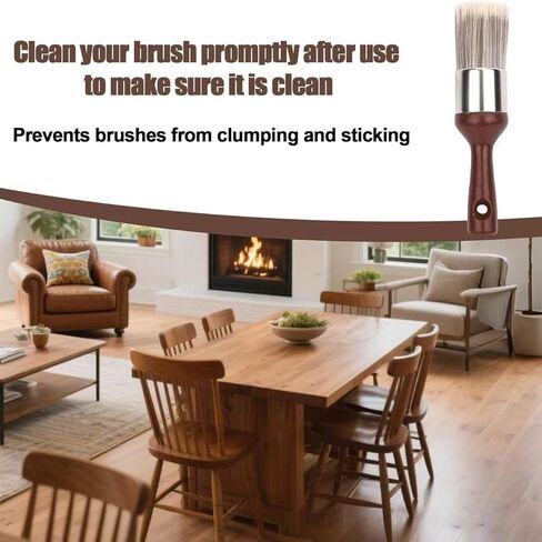 قطعتان من فرشاة مرهم الأثاث، شعيرات ناعمة ومقبض مريح، فرشاة تنظيف الجلد والخشب، أداة وضع كريم الشمع للديكورات الداخلية للسيارة وصيانة تنظيف المنزل in Kuwait