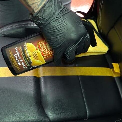 Pinnacle Natural Brilliance Leather Combo | Automotive Leather Conditioner & Vinyl Cleaner | Clean & Condition Combo Kit | 2-Piece Set | PIN-250340 | 2 x 16oz Bottles in Kuwait