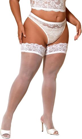 حجم كبير جوارب الفخذ العليا للنساء مثير فوق الركبة الجوارب الشفافة Lase جوارب طويلة تأثيري تصمد in Kuwait