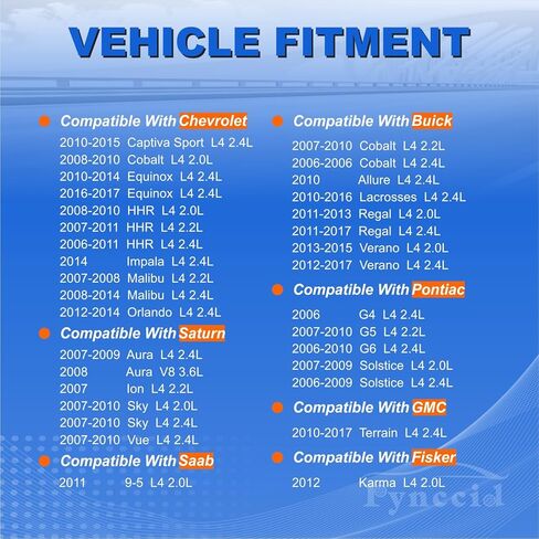 مجموعة ملفات الإشعال عالية الأداء UF491 مكونة من 4 قطع متوافقة مع Buick Regal/Verano، Chevy Malibu/Cobalt/HHR، GMC Terrain، Pontiac G5/Solstice 2.0L 2.2L 2.4L L4 - يستبدل 12578224 in Kuwait