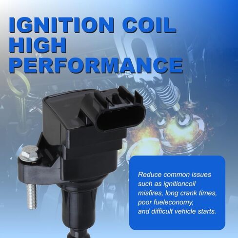 مجموعة ملفات الإشعال عالية الأداء UF491 مكونة من 4 قطع متوافقة مع Buick Regal/Verano، Chevy Malibu/Cobalt/HHR، GMC Terrain، Pontiac G5/Solstice 2.0L 2.2L 2.4L L4 - يستبدل 12578224 in Kuwait