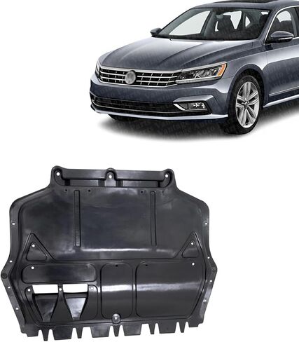 درع رذاذ المحرك الأمامي أسفل الغطاء متوافق مع VOLKSWAGEN PASSAT 2012-2018 | الاستبدال المباشر | 561825237 د | VW1228121 in Saudi Arabia
