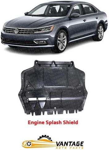 درع رذاذ المحرك الأمامي أسفل الغطاء متوافق مع VOLKSWAGEN PASSAT 2012-2018 | الاستبدال المباشر | 561825237 د | VW1228121 in Saudi Arabia
