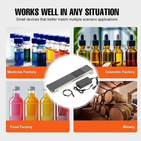 QAVODB الفولاذ المقاوم للصدأ ناقل صغير آلة بيع المسار مسار البضائع حزام ناقل أوتوماتيكي 460 مللي متر x 85 مللي متر 50 مللي متر/ثانية تحميل 3.5-5 كجم in Kuwait