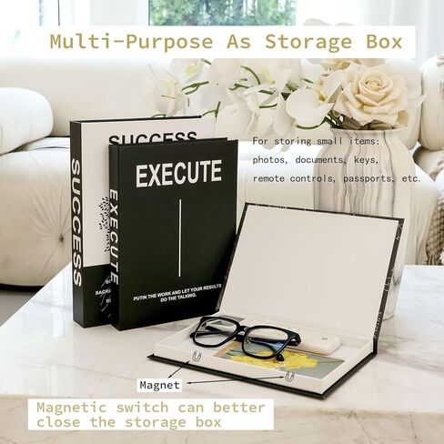 مجموعة من 3 صناديق تزيين، كتب تزيين طاولة القهوة، كتب وهمية لمصممي الأزياء الحديثة لديكور المنزل الجمالي، صندوق تخزين صناعي لتزيين رف الكتب، كتاب صناعي للديكور in Kuwait