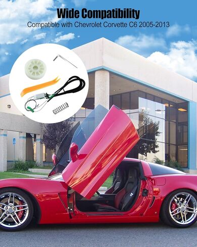 Window Regulator Repair Kit Fits for Chevrolet Corvette C6 2005-2013 Front Driver Left Side Window in Saudi Arabia