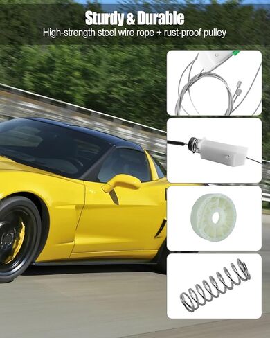 Window Regulator Repair Kit Fits for Chevrolet Corvette C6 2005-2013 Front Driver Left Side Window in Saudi Arabia