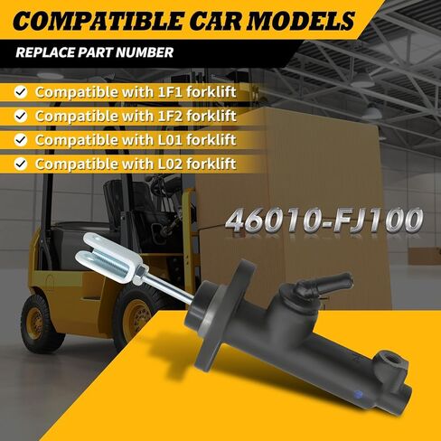 أسطوانة الفرامل الرئيسية متوافقة مع الرافعة الشوكية 1F1 1F2 L01 L02 FG30N FG35A FD20N FD25N FGC25N FD10-18N استبدال 91A46-10100 46010-FJ100 in Saudi Arabia