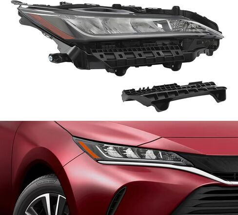 لـ 2021-2023Toyota Venza Hybrid مجموعة المصابيح الأمامية LED ذات التكوين المنخفض بدون DRL، المصابيح الأمامية الجانبية للراكب الأيمن، المصابيح الأمامية ذات العدسات الشفافة ذات الغلاف الأسود (جانب الراكب الأيمن) in Saudi Arabia