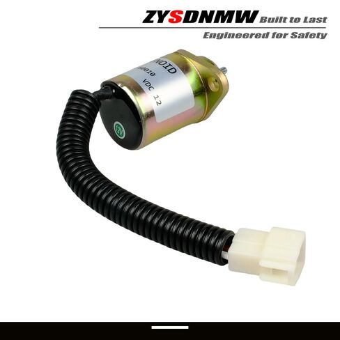 17454-60010 12 فولت إيقاف تشغيل الوقود الملف اللولبي مناسب لمحركات Kubota D905 D1005 D1105 V1205 V1305 V1505T استبدال 16616-60010، 17594-60014، SA-4569T، 1503ES-12A5UC5S، 16616-60013، 16616-60015 in Kuwait