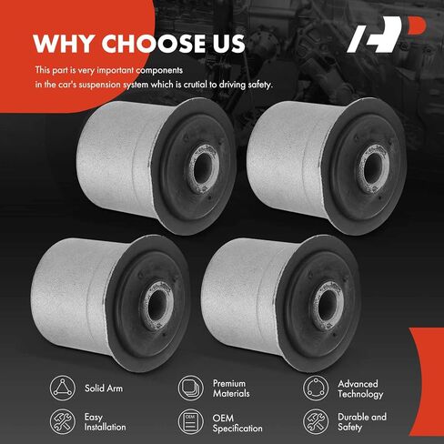 A-Premium 4 x Front Lower Control Arm Bushing Kit, Compatible with Jeep Cherokee 1984-1999, Comanche 1986-1992, Wagoneer 1984-1990 & Dodge Ram 1500 1994-1999, Ram 2500 1994-1999, Ram 3500 1994-1999 in Saudi Arabia