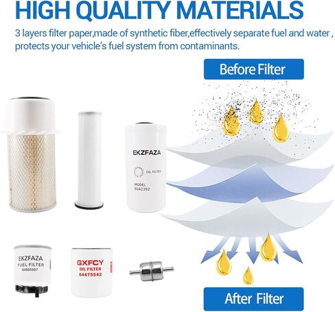 84475542 84565907 9611973 9842392 87704241 86504143 Filter Kit Compatible with New Holland LS140 LS150 LS160 LS170 LX465 LX485 LX565 LX665 Skid Loader in Saudi Arabia