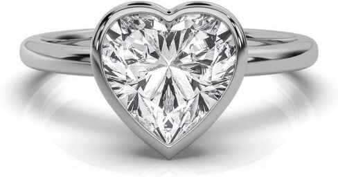 1-5 CT Engagement Ring Colorless VVS 925 Sterling Silver & 10K 14K 18K Solid Gold Bezel Set Moissanite Engagement Ring Christmas Gift For Women in Saudi Arabia