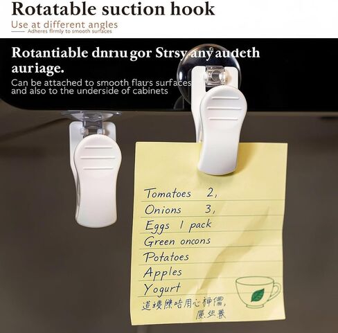 (8 Pack) Suction Cup Hook Clips - Multi-Purpose Non-Trace Wall-Sticking Clips for Towel, Glove Storage & Multi-Function Wall-Mounted in Saudi Arabia