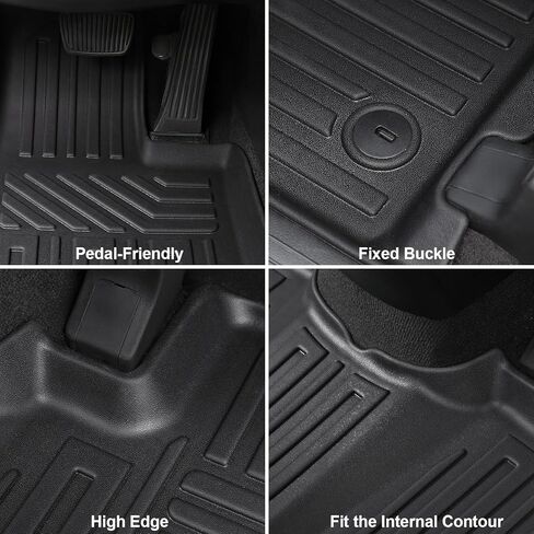 GALVAGNIATE Floor Mats for 2020-2024 2025 Hyundai Palisade 7-seat/8-seat Trunk Mat with Backrest Mat, All Weather TPE Cargo Liner Lower Cargo Mat for Palisade Accessories in Kuwait