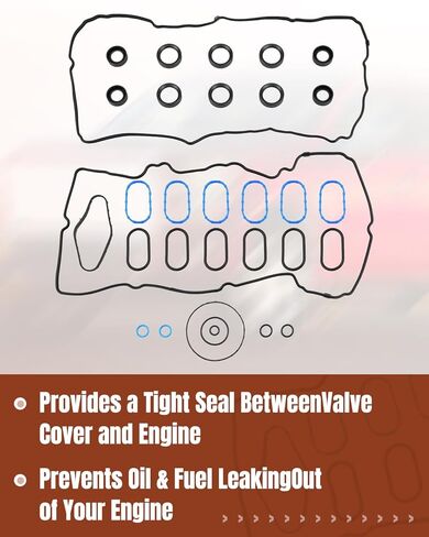 VS50993R Valve Cover Gasket Set Fit for Ford F-150 2017–2020, for Ford Expedition 2018–2023, Fit for Lincoln Navigator 3.5L V6 Replaces VS50993R, VS50973, HL3Z-6584-A, ML3Z-6584-G in Saudi Arabia