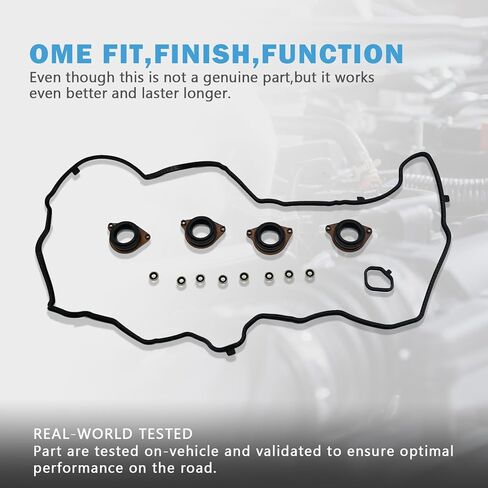 Engine Valve Cover Gasket Set Compatible with Honda Accord 2.4L K24 EX EX-L LX LX-S Coupe Sedan Sport Sedan 2-Door 4-Door 2013 2014 2015 2016 2017 Replace 12030-5A2-A01 VS50887 in Saudi Arabia