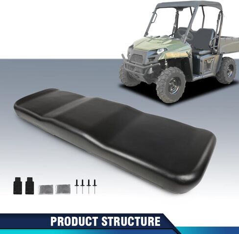 PIT66 Polaris Seat Compatible with Polaris Ranger 2X4 4X4 6X6 XP EFI LE CARB 500 700 2004-2009 2203133, 2682638-070, 2682638-455, 2683817-070, 2683932 Black in Saudi Arabia
