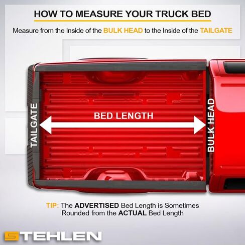 Stehlen 642167834007 متوافق مع 2016-2024 Titan/Titan XD 6.5 قدم (78 بوصة) سرير منخفض المظهر من الألومنيوم الصلب ثلاثي الطي غطاء تونيو (أسود غير لامع) مع مصابيح LED لسرير الشاحنة in Saudi Arabia