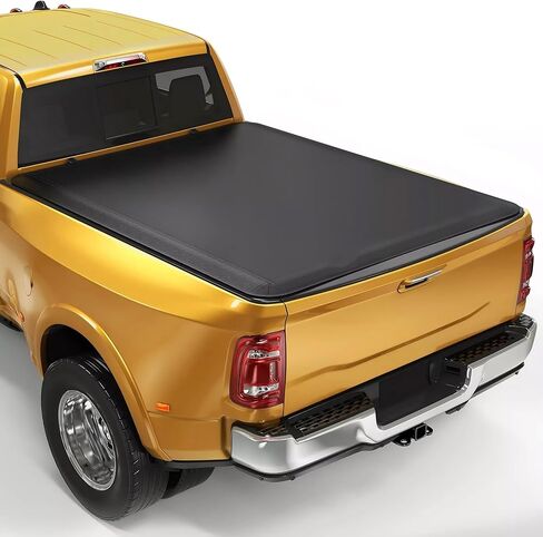 3-Fold Hard Bed Tonneau Cover Fits for 2005-2025 Ford F150 F-150 - Pickup Truck Bed Covers with LED Lights, Security Anti-Theft Style - 5.5FT(66in) in Kuwait