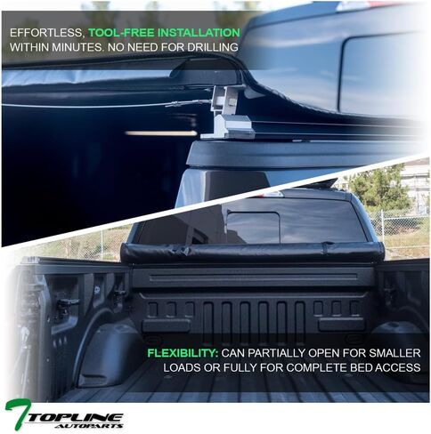 7422445917904 Compatible with 2000-2004 Dodge Dakota 5.5 Feet (66") Short Bed Lock & Roll Up Vinyl Truck Bed Tonneau Cover in Saudi Arabia