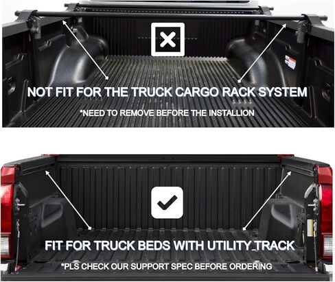 5.6' Soft Quad-Fold Truck Bed Cover Compatible for 2022 2023 2024 2025 2026 Toyota Tundra Short Bed Vinyl Tonneau Cover | Compatible for Deck Rails System in Kuwait