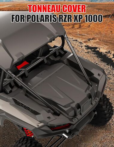 Tonneau Bed Cover for Polaris RZR XP 1000 - Waterproof Heavy Duty Rear Cargo Box Bed Cover for Polaris RZR XP/4 1000 Premium/Sport/Ultimate 2024 2025, Keep Clean Dry, Replace OEM #2884548 in Saudi Arabia