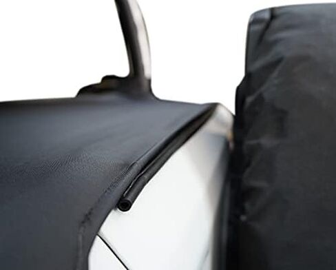 MasterTop Tonneau Cover, Black MasterTwill - Fits Jeep Wrangler JL 2-Door 2018-2021, Hard Top Models - Cargo Area Truck Bed Cover - Wind Breaker Blocks Backdrafts in Saudi Arabia