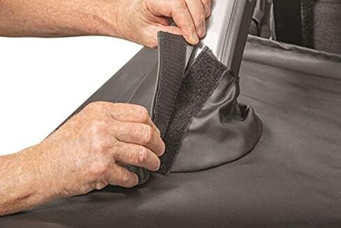 MasterTop Tonneau Cover, Black MasterTwill - Fits Jeep Wrangler JL 2-Door 2018-2021, Hard Top Models - Cargo Area Truck Bed Cover - Wind Breaker Blocks Backdrafts in Saudi Arabia