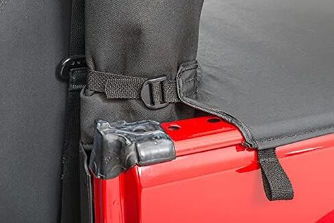 MasterTop Tonneau Cover, Black MasterTwill - Fits Jeep Wrangler JL 2-Door 2018-2021, Hard Top Models - Cargo Area Truck Bed Cover - Wind Breaker Blocks Backdrafts in Saudi Arabia