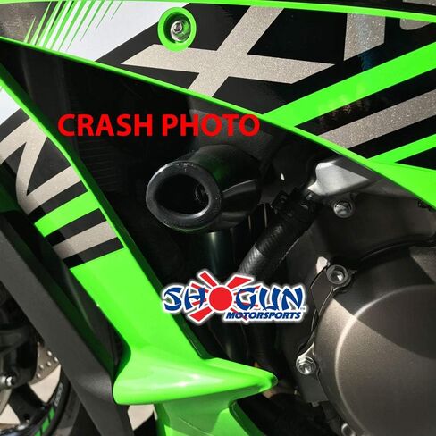 Shogun USA Made Kaw ZX10 ZX10R ZX10RR 2016 2017 2018 2019 2020 2021 2022 2023 2024 2025 2026 مجموعة منزلق سوداء كاملة بدون قطع تتضمن بدون قطع إطار منزلقات وبكرات ذراع متأرجحة وأطراف شريط - 755-4959 in Saudi Arabia