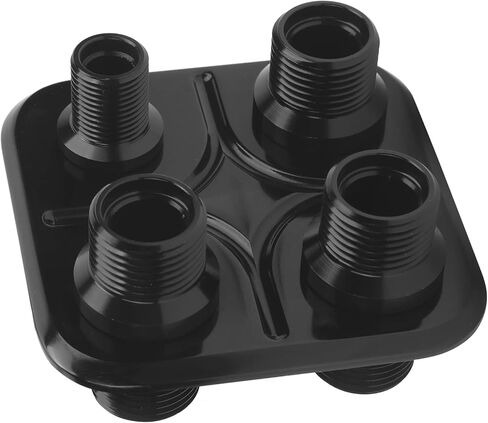 Universal AC Bulkhead Hose Fitting Replacement for Performance, Suitable for Classic, Hot Rod, Fit for Vehicles, 6061‑ Billet Aluminum Alloy (Black) in Saudi Arabia