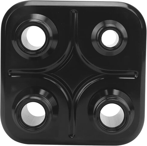 Universal AC Bulkhead Hose Fitting Replacement for Performance, Suitable for Classic, Hot Rod, Fit for Vehicles, 6061‑ Billet Aluminum Alloy (Black) in Saudi Arabia