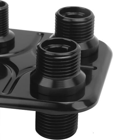Universal AC Bulkhead Hose Fitting Replacement for Performance, Suitable for Classic, Hot Rod, Fit for Vehicles, 6061‑ Billet Aluminum Alloy (Black) in Saudi Arabia
