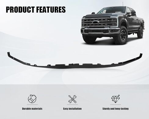 YLT AUTO 2.15 Inches Front Bumper Lower Valance Panel Assembly Compatible with 2023 2024 Ford F250 F350 Super Duty Tremor Replace PC3Z-17626-CA Valance Deflector Air Dam in Saudi Arabia