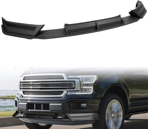 Front Bumper Lip fit for Compatible with Ford F-150 F150 Pickup Truck 2018-2020, Front Bumper Lip Spoiler Air Chin Body Kit Splitter, Unpainted Matt Black, 2019, STP-Style, ABS in Saudi Arabia