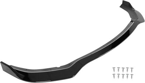 IKON MOTORSPORTS، الشفة الأمامية الممتصة للصدمات متوافقة مع 2020-2023 دودج تشارجر وايد بودي، نمط IKON V1 مطلي باللون الأسود اللامع ABS Air Dam Chin Protector Spoiler Splitter in Kuwait