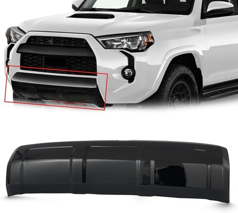 KARPAL Front Valance Bumper Panel Fit for 2014-2023 Toyota 4Runner TRD Pro Off-Road Replaces 5390135240, TO1095204 Bumper Air Deflector Apron Panel Glossy Black in Saudi Arabia