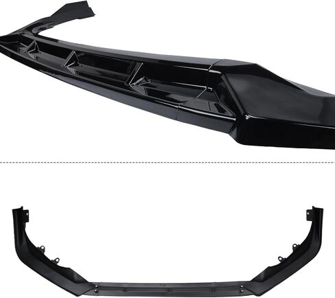 Front Lip Compatible with Honda Civic 2025 2026, Gloss Black Bumper Air Dam Spoiler Lower Chin Fits for Hatchback Sedan, Protection Body Part in Kuwait
