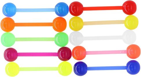 POYAMUSE Glow in the Dark Tongue Rings – 14G UV Acrylic Ball Barbell Piercing Jewelry for Women Beach Jewelry in Saudi Arabia