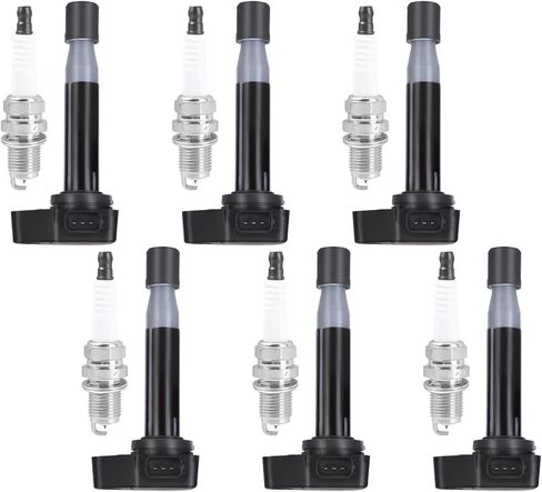 ITOM Ignition Coil Pack and Spark Plugs UF242 Compatible with Acura 2001-2003 CL 1999-2003 TL 3.2L, for Honda 2000-2002 Accord 3.0L, for 1999-2010 Odyssey V6 3.5L Coil Packs Set of 6 in Saudi Arabia