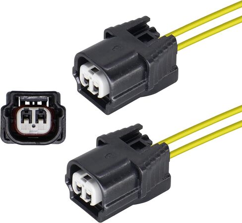 HiSport Coolant Temperature Sensor Connector Repair Harness 2PCS Compatible with Honda Accord Civic Acura 2006-2024 Temperature Sensor Connector Pigtail Replace 04320-SAA-A00 37870-RWC-A01 in Saudi Arabia