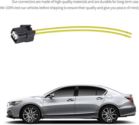 HiSport Coolant Temperature Sensor Connector Repair Harness 2PCS Compatible with Honda Accord Civic Acura 2006-2024 Temperature Sensor Connector Pigtail Replace 04320-SAA-A00 37870-RWC-A01 in Saudi Arabia