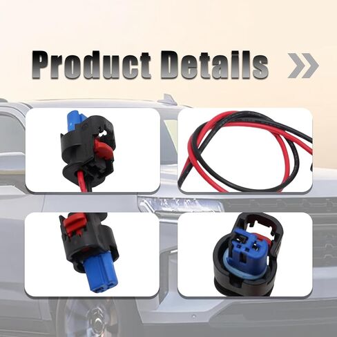 Pigtail Plug Wiring Harness Fit for Chevy Tahoe Trailblazer 2021-2022,2-Pin Side Marker Light Connector Pigtail, Replacement for 1-2203769 in Saudi Arabia