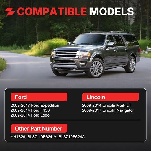BL3Z-19E624-A مقاوم محرك المنفاخ متوافق مع 2009-2017 Ford Expedition، 2009-2014 F150 Lobo، 2009-2014 Lincoin Mark LT 2009-2017 Lincoln Navigator وحدة التحكم استبدال YH1829 BL3Z19E624A in Kuwait