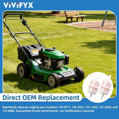 مجموعة فلاتر الوقود المكونة من 4 قطع تناسب جزازة Radies E-Series Quest Zero-Turn & 21 بوصة | يستبدل 139-0717، 120-4253، 133-1563، 127-9204، 135-8480 in Kuwait