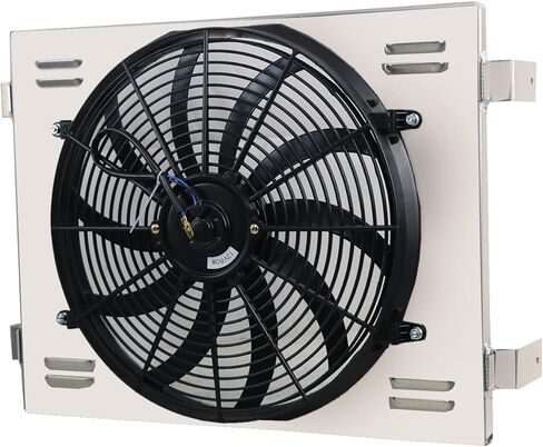 Aluminum Radiator Shroud Electric Fan For 1955-1957 Chevy Bel Air Nomad V8 Engine in Saudi Arabia