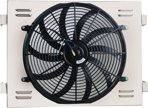 Aluminum Radiator Shroud Electric Fan For 1955-1957 Chevy Bel Air Nomad V8 Engine in Saudi Arabia